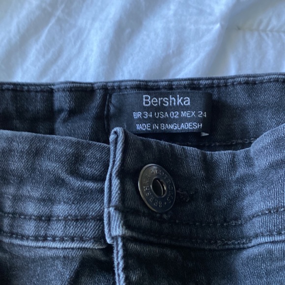 Bershka Original Design Grayish Black Flare Jeans - Picture 2 of 4